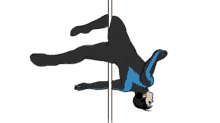 Dick Grayson Nightwing GIF - Dick Grayson Nightwing Poledancing GIFs