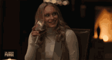 Laughing The Forever Purge GIF - Laughing The Forever Purge Harper Tucker GIFs