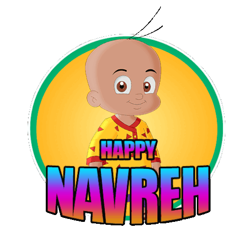Happy Navreh Raju Sticker - Happy Navreh Raju Chhota Bheem Stickers