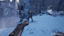 a video game called benemoth is being played on a computer