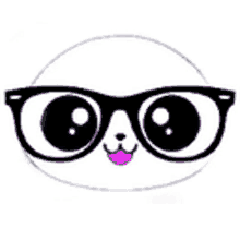 nerdy blob cute funny eyeglasses