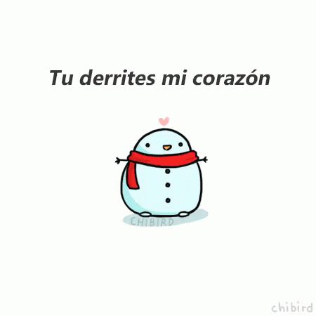 Muñeco De Nieve: Derrites Mi Corazón - Frases Amor Snowman Corazon - Discover & Share GIFs