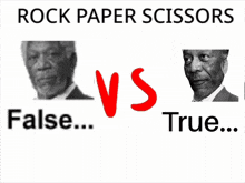 a black and white photo of a man with the words true and false below him