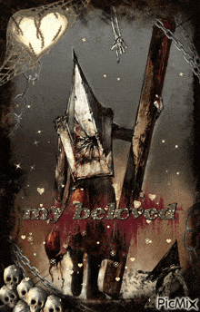 a picture of a pyramid head with the words my beloved written on it