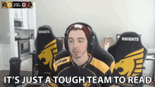 Its Just A Tough Team To Read Neil Mah GIF - Its Just A Tough Team To Read Neil Mah Neirumah GIFs
