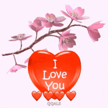I Love You Cherry Blossom GIF - I Love You Love You Cherry Blossom GIFs