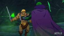 Combat He Man GIF - Combat He Man Masters Of The Universe Revolution GIFs