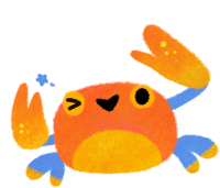 Hello Crab Sticker - Hello Crab Winking Stickers
