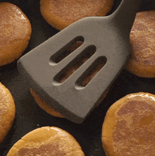 Flattening The Pancakes Two Plaid Aprons GIF - Flattening The Pancakes Two Plaid Aprons Sweet Potato Mochi Pancakes GIFs
