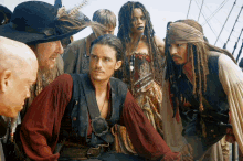 jack sparrow pirates of the caribbean johnny depp orlando bloom at worlds end