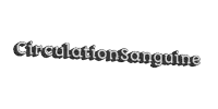a black and white logo that says circulation sanguine
