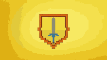 Sword And Shield Sword GIF - Sword And Shield Sword Yellow GIFs