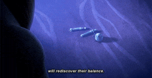 a purple background with the words " will rediscover their balance "