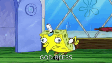 Spongebob Godbless God Bless GIF - Spongebob Godbless God Bless Spongebob Chicken GIFs