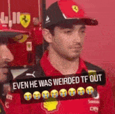 Charles Leclerc F1 GIF - Charles Leclerc F1 Weirded Tf Out GIFs