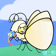 a cartoon drawing of a butterfly with the year 2025 on the bottom right