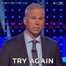 Try Again Gerry Dee GIF - Try Again Gerry Dee Family Feud Canada GIFs