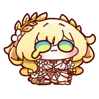 a cartoon drawing of a girl with glasses and a wreath on her head