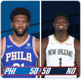 Philadelphia 76ers (50) Vs. New Orleans Pelicans (58) Half-time Break GIF - Nba Basketball Nba 2021 GIFs