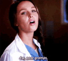 Greys Anatomy Jo Wilson GIF - Greys Anatomy Jo Wilson Aw Poor Gramps GIFs