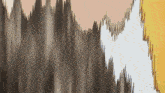 a drawing of a mountain with a few lines going up and down