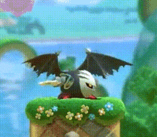 Dark Meta Knight Kirby GIF - Dark Meta Knight Kirby Kirby Star Allies GIFs