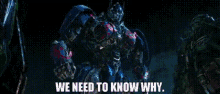 Transformers Optimus Prime GIF - Transformers Optimus Prime We Need To Know Why GIFs