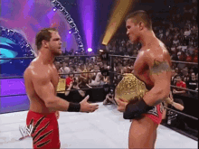 Chris Benoit And Randy Orton GIF - Chris Benoit And Randy Orton GIFs