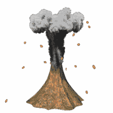 eruptando volcano