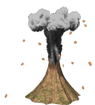 Volcano Eruptando Sticker - Volcano Eruptando Erupting Stickers