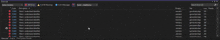 a screenshot of a program that shows a list of errors
