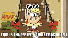 The Loud House Leni Loud GIF - The Loud House Leni Loud This Is The Perfect Christmas Outfit GIFs
