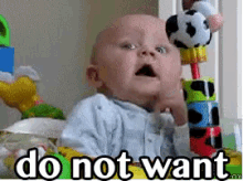 Do Not Want GIF - Scared Baby Donotwant GIFs