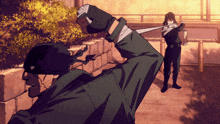 a man with a bandage on his arm stands next to another man with a bandage on his arm