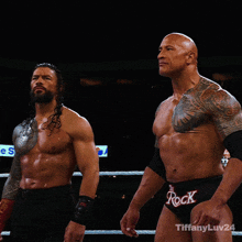 Roman Reigns The Rock GIF - Roman Reigns The Rock Wrestlemania 40 GIFs
