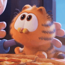 Nodding Garfield GIF - Nodding Garfield The Garfield Movie GIFs