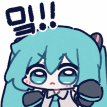 a cartoon drawing of a girl with a shocked look on her face ..