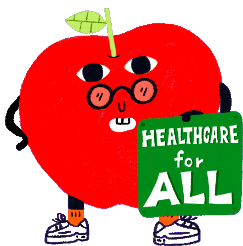 Apple A Day Healthcare Sticker - Apple A Day Healthcare Healthcare For All Stickers