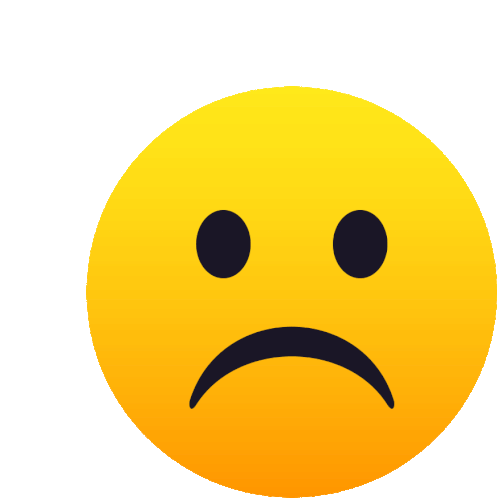 Frowning Face Joypixels Sticker