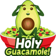 holy guacamole avocado adventures joypixels suprised shocked
