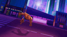 a pixel art of a superhero flying through the air