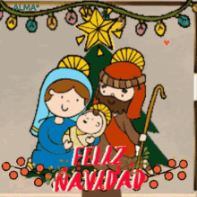 Feliz Navidad Nacimiento Jesus Alma Peregrinos Navidad GIF
