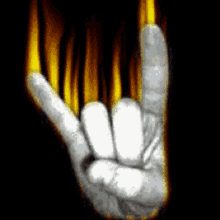 Rock Hand GIF - Rock Hand Fire GIFs