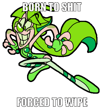 Born To Shit Forced To Wipe Sticker