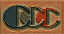 a logo for ccc is shown on a wooden surface