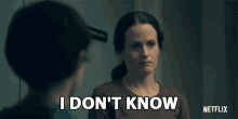 I Dont Know Shirley Crain GIF - I Dont Know Shirley Crain Elizabeth Reaser GIFs