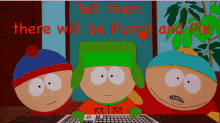Punch And Pie South Park GIF - Punch And Pie South Park Tell Them GIFs