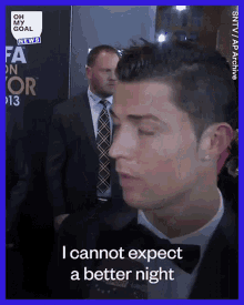 I Cannot Expect A Better Night Than This One Even In My Dreams Christiano Ronaldo GIF