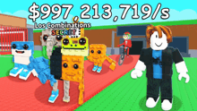 a roblox game called los combinations secrete is being played