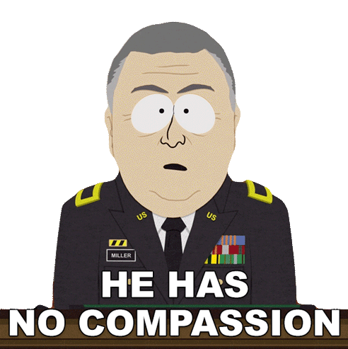 He Has No Compassion Austin Scott Miller Sticker - He Has No Compassion Austin Scott Miller South Park Stickers